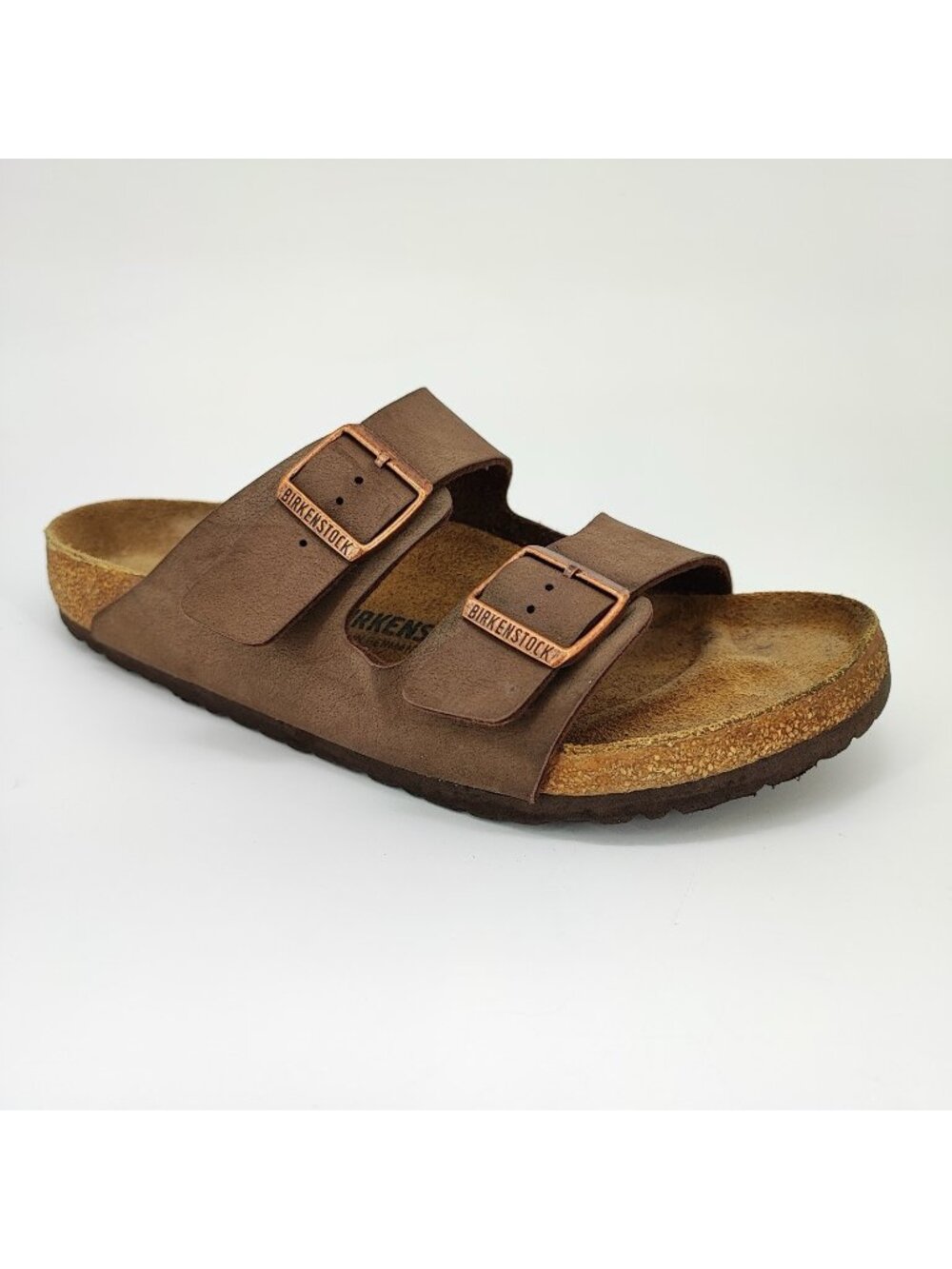 Birkenstock Arizona Men's Size 11 US Sandals Birko-Flor Brown Slide Flat